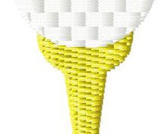 Golf Tee Mini Machine Embroidery Design