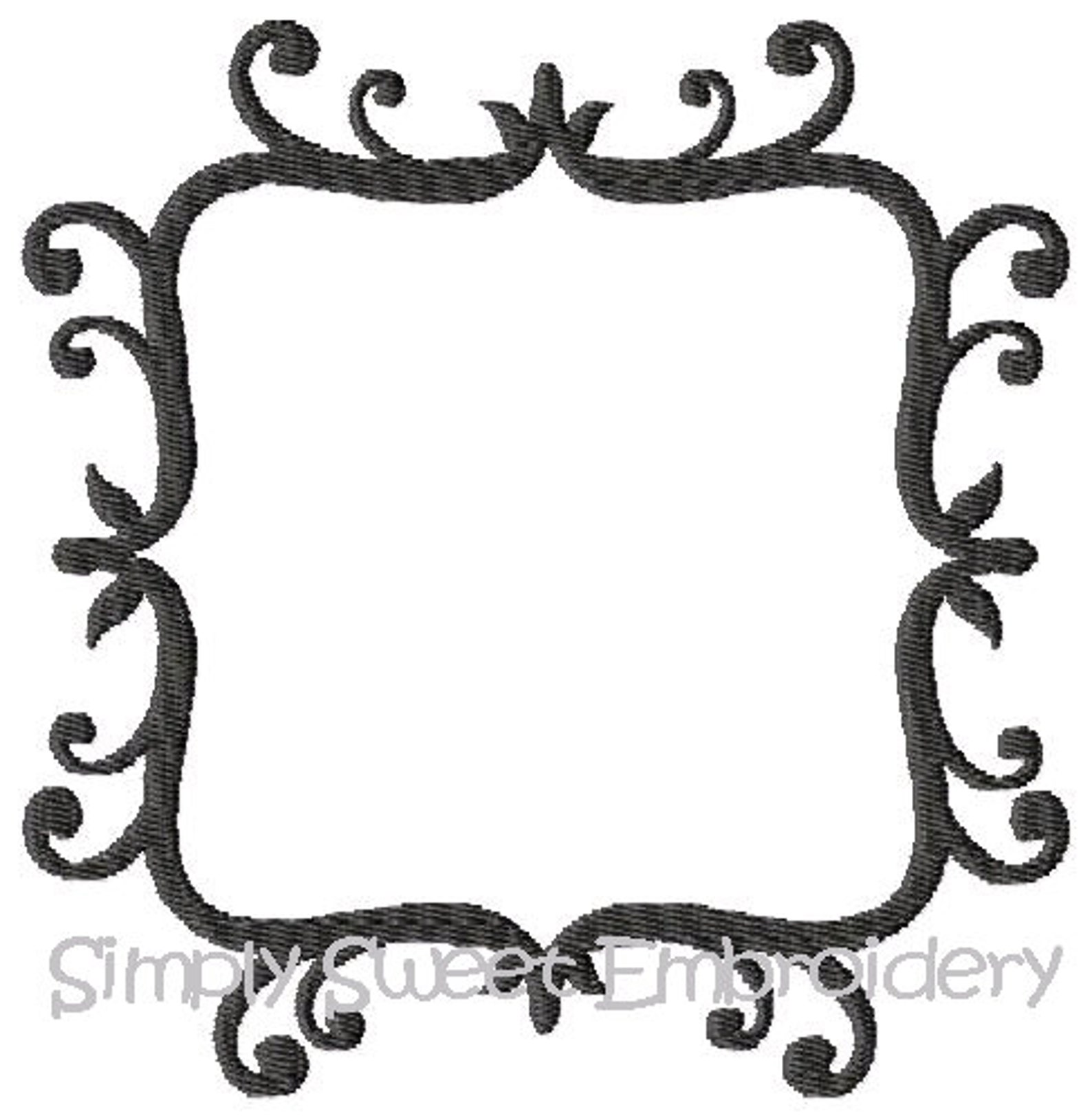3 Ornate Machine Embroidery Design Frames 2 Sizes Each Etsy