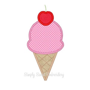 Kirsche Eis Kegel Applikation Design