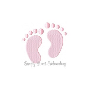 Baby Feet / Footprints Machine Embroidery Design - 8 sizes
