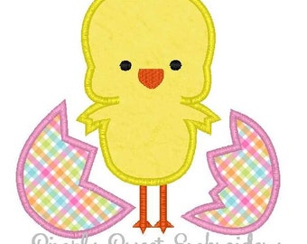 Chick Egg Machine Embroidery Applique Design