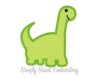 Dinosaur Machine Embroidery Applique Design