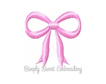 Bow Machine Embroidery Mini Design