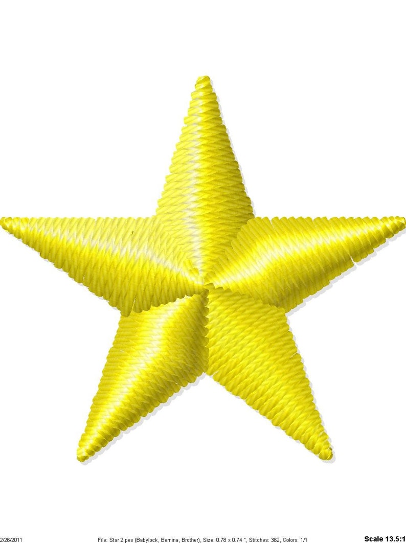 Stars Machine Embroidery Design Mini image 2