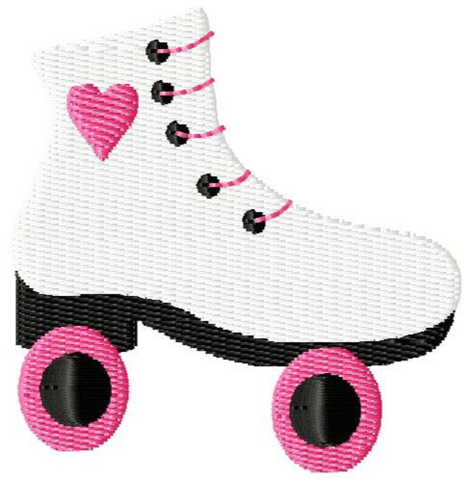Roller Skate Mini Machine Embroidery Design Etsy