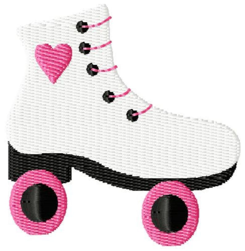 Roller Skate Mini Machine Embroidery Design Etsy