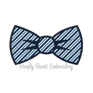 Bow Tie Machine Embroidery Applique Design