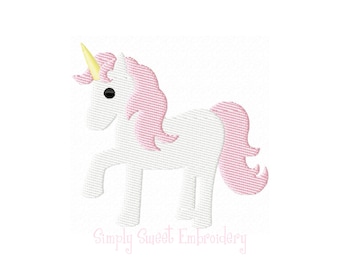 Unicorn Mini Machine Embroidery Design - 6 sizes