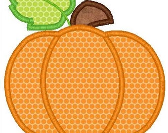 Pumpkin Machine Embroidery Applique Design