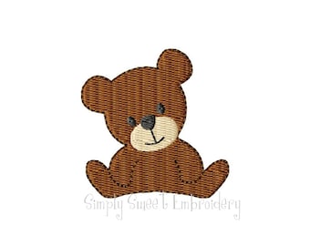 Teddy Bear  Mini Machine Embroidery Design