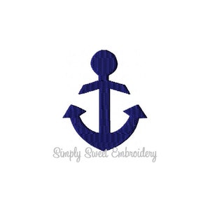 May include: A dark blue anchor with a simple design. The anchor is a nautical symbol and is often used in maritime decor.