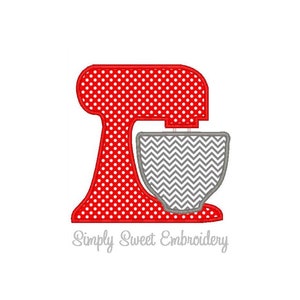 Mixer Applique Machine Embroidery Design