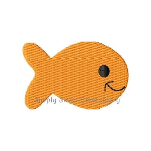 Gold Fish Mini Machine Embroidery Design
