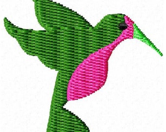 Hummingbird Mini Machine Embroidery Design