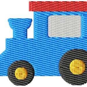 Train Mini Machine Embroidery Design