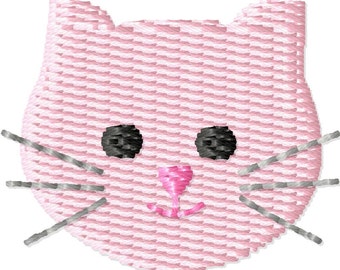 Kitty Face Machine Embroidery Design Mini