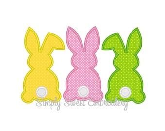 Drei Häschen Stickdatei Maschinenstickerei