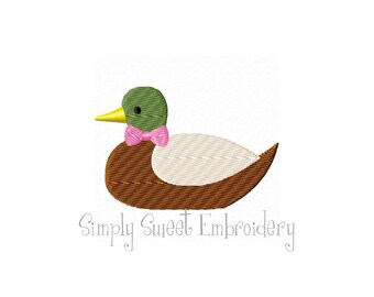 Girl Mallard Mini Machine Embroidery Design