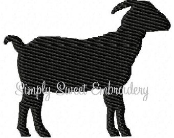 Goat Mini Machine Embroidery Design