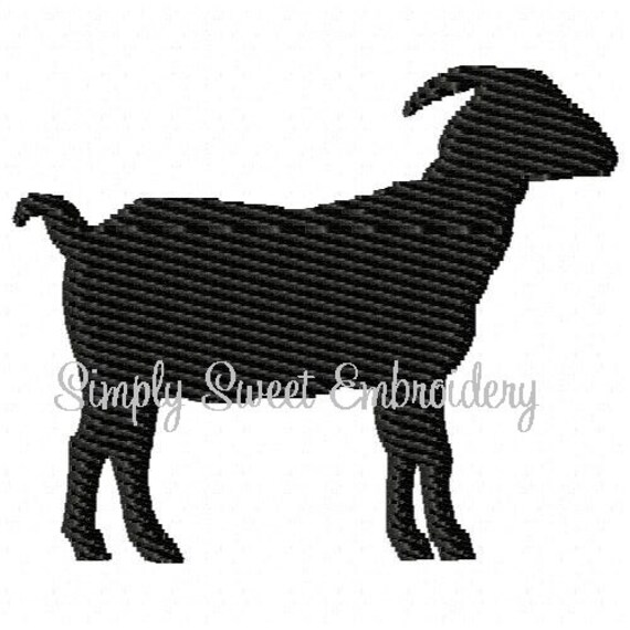 Goat Mini Machine Embroidery Design Etsy
