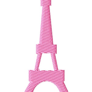 Eiffel Tower Machine Embroidery Mini Design