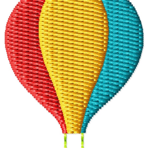 Hot Air Balloon Machine Embroidery Design Mini