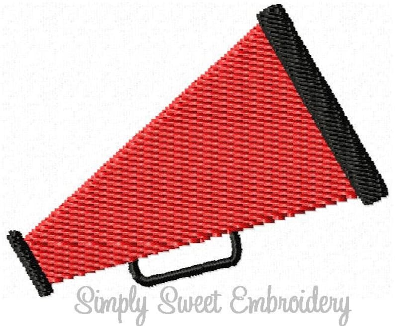 Cheer Megaphone Mini Machine Embroidery Design Etsy