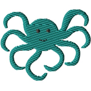 Octopus Mini Machine Embroidery Design