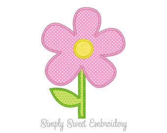 Flower Machine Embroidery Applique Design