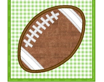 Football Patch Machine Embroidery Applique Design