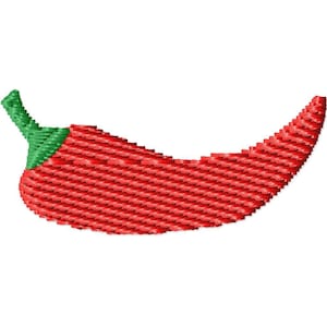 Chili Pepper Mini Machine Embroidery Design