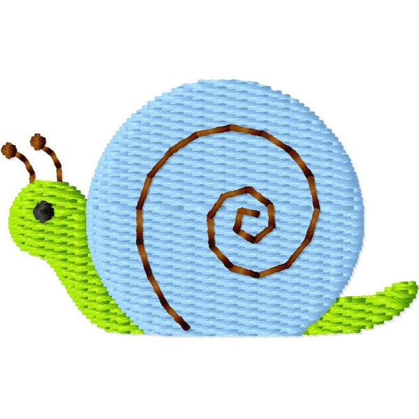 Snail Mini Machine Embroidery Design