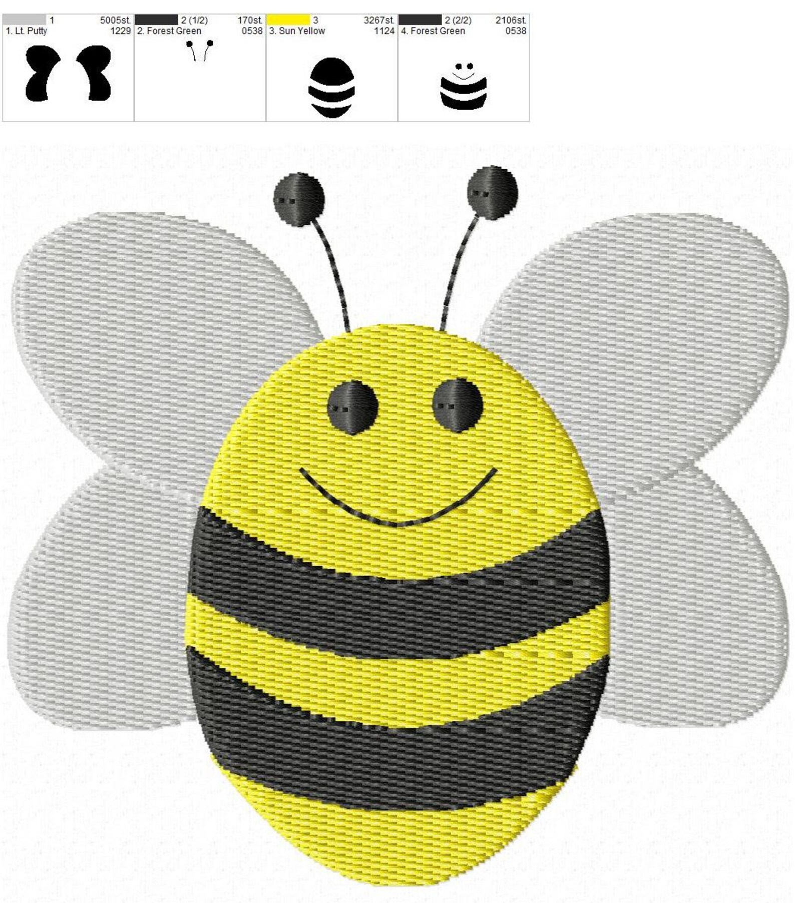 Bumble Bee Machine Embroidery Mini Design - Etsy