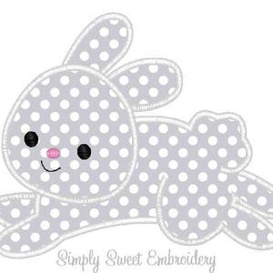 Easter Bunny Machine Embroidery Applique Design