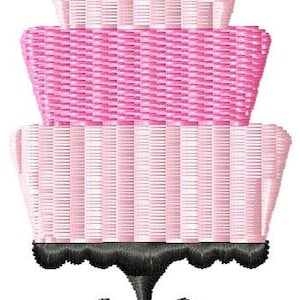 Birthday Cake Mini Embroidery Design