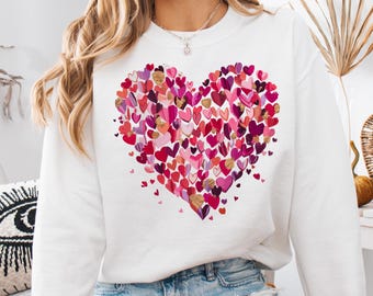 Heart Brushstroke Valentine PNG: Coquette Vday Design (Digital Download)