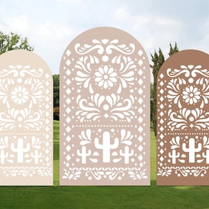 Arch Backdrop Stand Covers Beige Color Cielito Lindo Party Decorations Mexican Theme Fiesta Wedding Parties Baptismx Baby Shower Backdrop