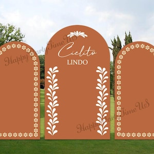 Arch Backdrop Stand Covers Mexican First Fiesta Party Decorations Rose Cielito Lindo Baptism Wedding Parties Baptism Baby Shower Backdrop