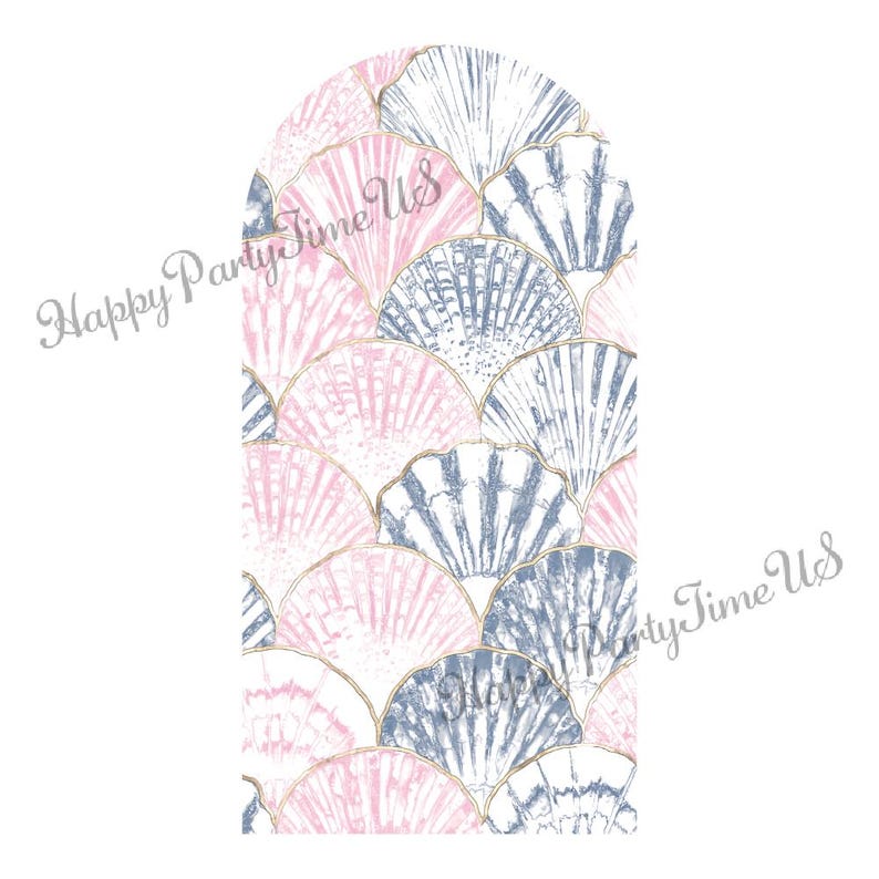 Arch Backdrop Stand Covers Sea Shell Party Decorations Under the Sea ...