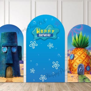 Boog Achtergrond Standhoezen Ananas Huis Feestdecoraties Kinderfeestjes Gewelfd Frame Cover Prop