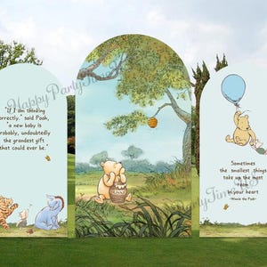 Supporto per fondale ad arco Coperture per feste Winnie Bear Decorazioni per feste Winnie Bear Copertura per cornice ad arco Prop