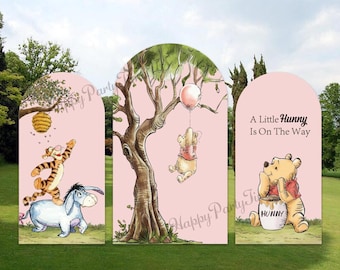 Sfondo per arco di Winnie the Pooh: decorazione per feste di compleanno