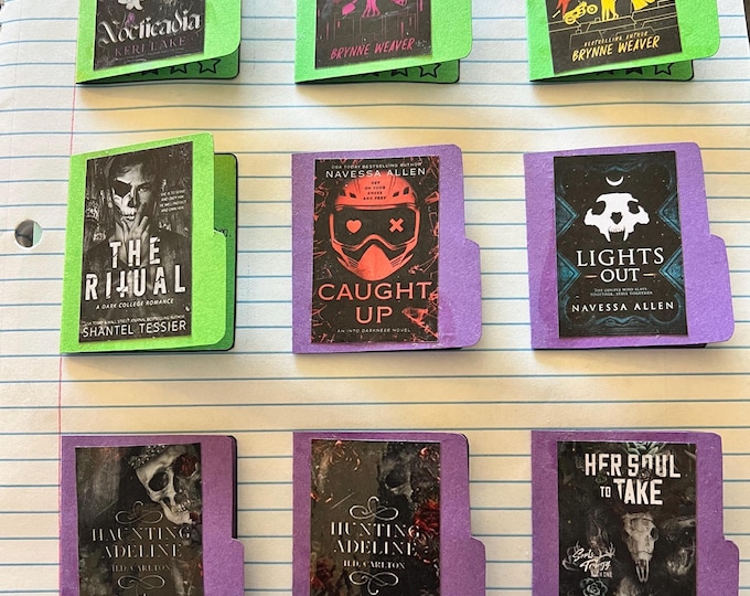 Printable Mini Book Covers: Reading Journal Templates (DIY File Folder