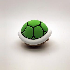 Mini 3D Printed Green Koopa Shell – Super Mario-Inspired Collectible, Gaming Décor