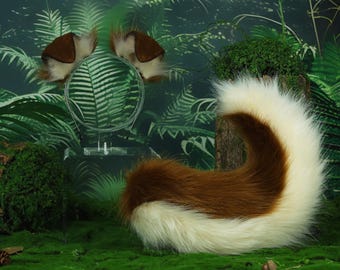 Cosplay puppy ears and tail kitten ears and tail Simulation ears and tail animal ears and tail fox ears and tail