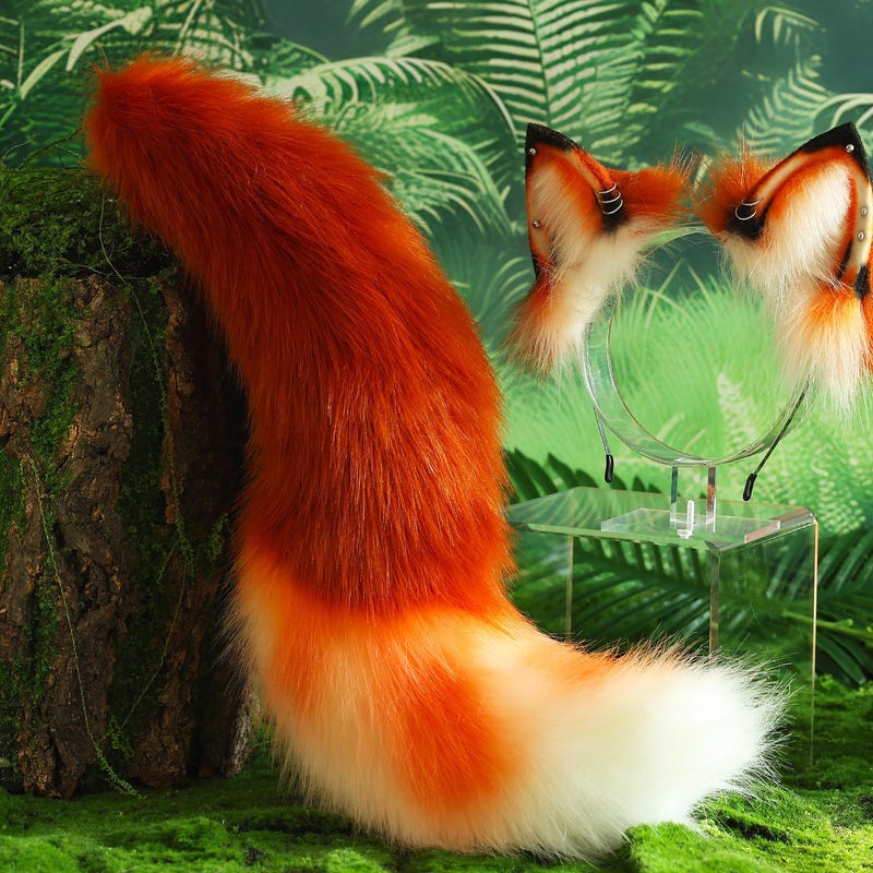 Realistic Fox Ears Tail Etsy