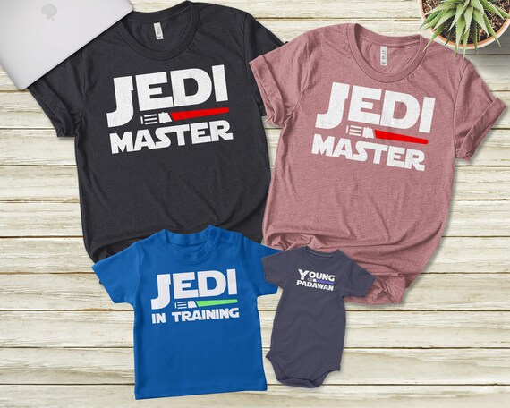 Jedi Master Padawan Matching T-shirt 