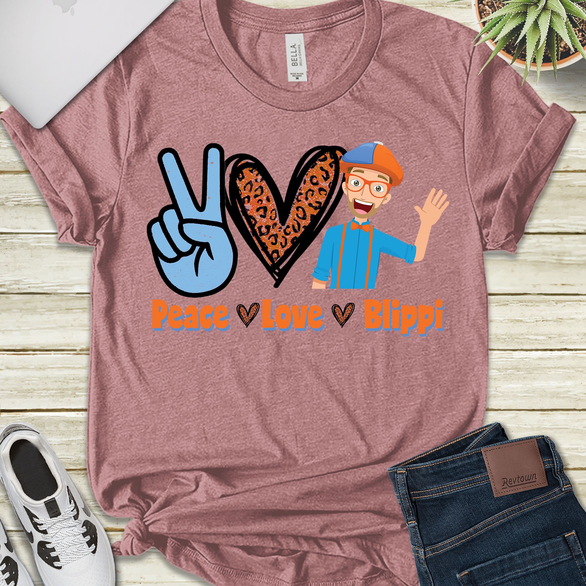Peace Love Blippi Shirt Matching Blippi 