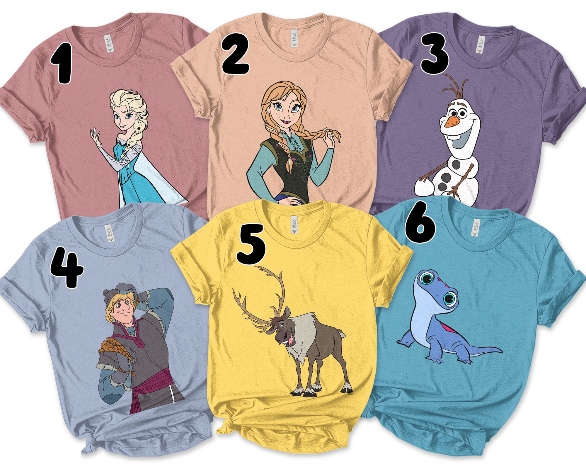 Frozen, Elsa Olaf Anna Kristoff Sven Frozen Disney, Disney Matching T-Shirt Frozen, Elsa Olaf Anna Kristoff Sven Frozen Disney, Disney Matching T-Shirt