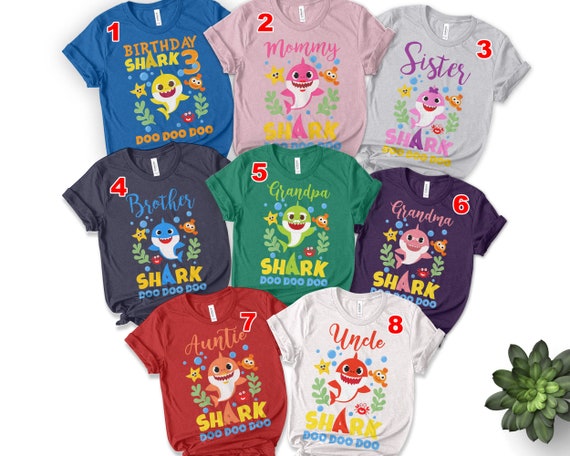 Family Baby Shark Birthday Shirts Baby Shark Matching Shirts Etsy Family Baby Shark Birthday Shirts Baby Shark Matching Shirts Etsy